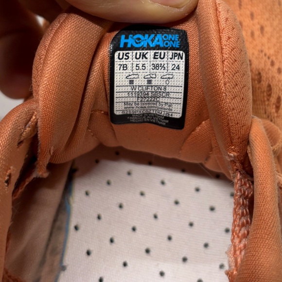 Women's hooker Clifton 8 running shoe size 7B - Picture 13 of 13